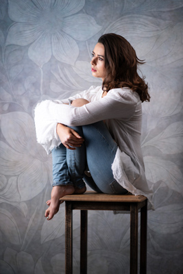 styled studio portrait photography west sussex